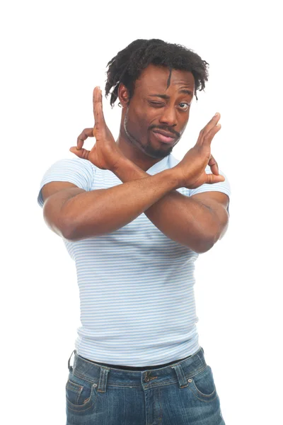 Young man showing ok sign — Stock Photo, Image