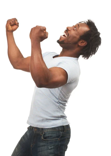 Excited man celebrating success — Stock Photo, Image