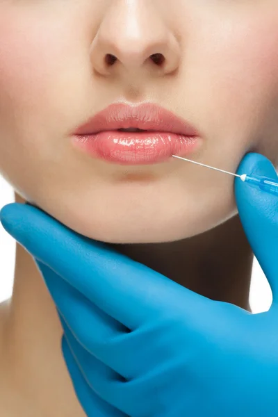 Cosmetische injectie van botox — Stockfoto