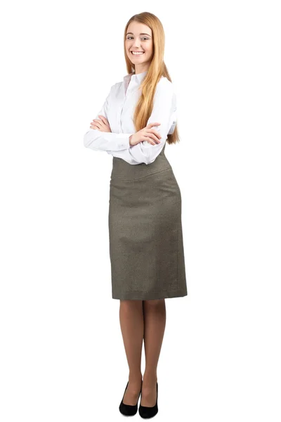 Businesswoman with crossed arms — Stock Photo, Image