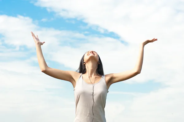 Cheerful young woman — Stock Photo, Image