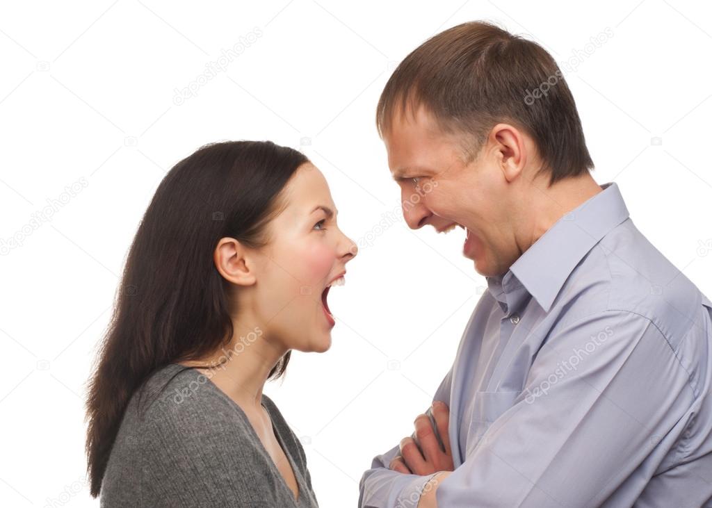 Wife yelling at her husband stock photo malyuginphoto 17630683