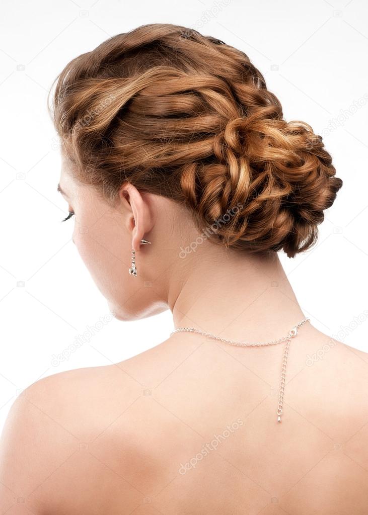 Woman with beautiful hairstyle