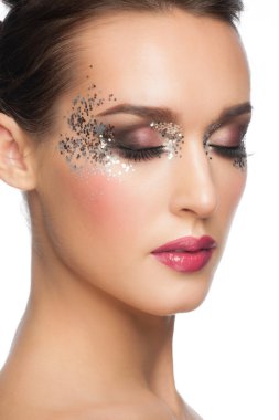 facny glitter makyaj