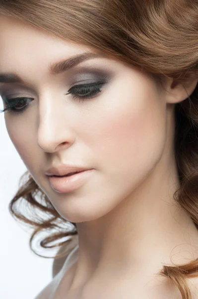 Meisje met lichte make-up — Stockfoto