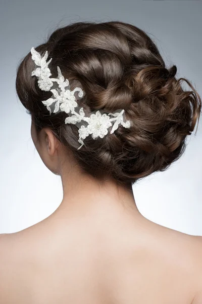 Penteado de casamento — Fotografia de Stock