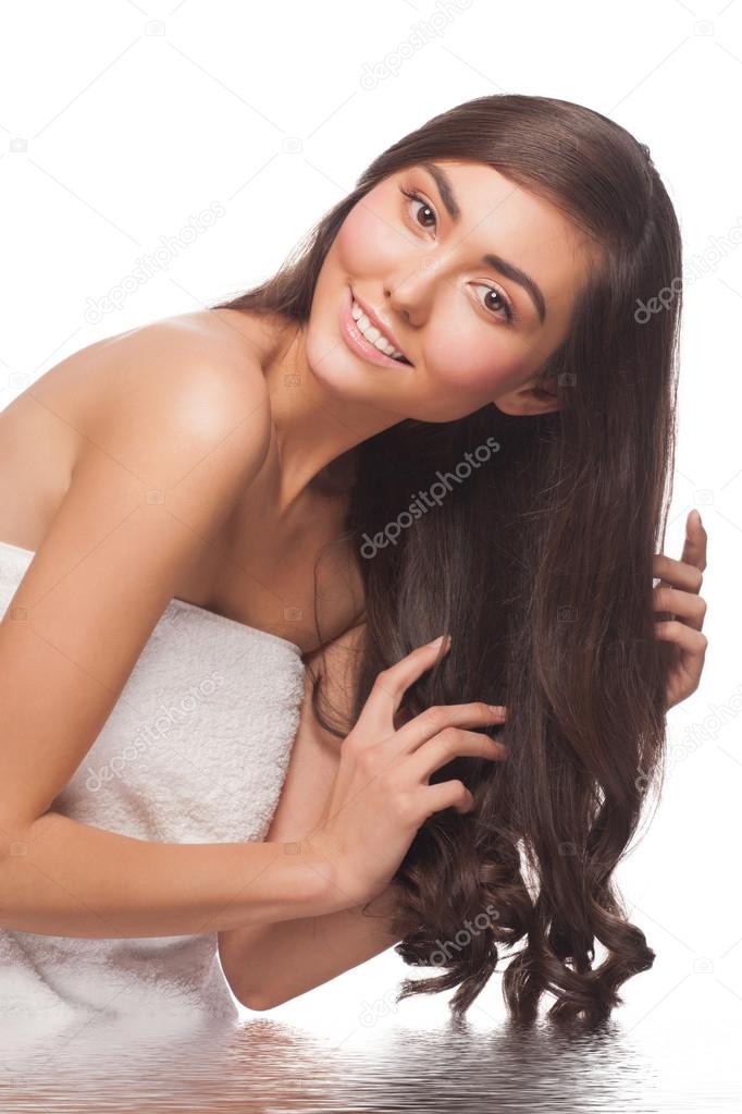 Woman with healthy hair