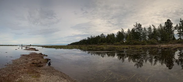 Lone fisherman — Stock Photo, Image