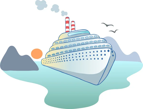 Okyanus gemisi — Stok Vektör