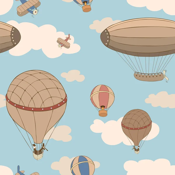 Retro arka plan ile Havacılık taşıma