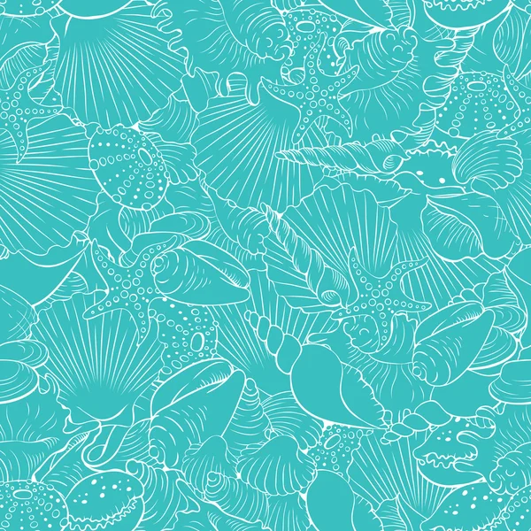 Dikişsiz desen iyi deniz kabukları