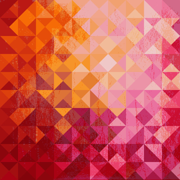 Геометрический фон цветного треугольника
