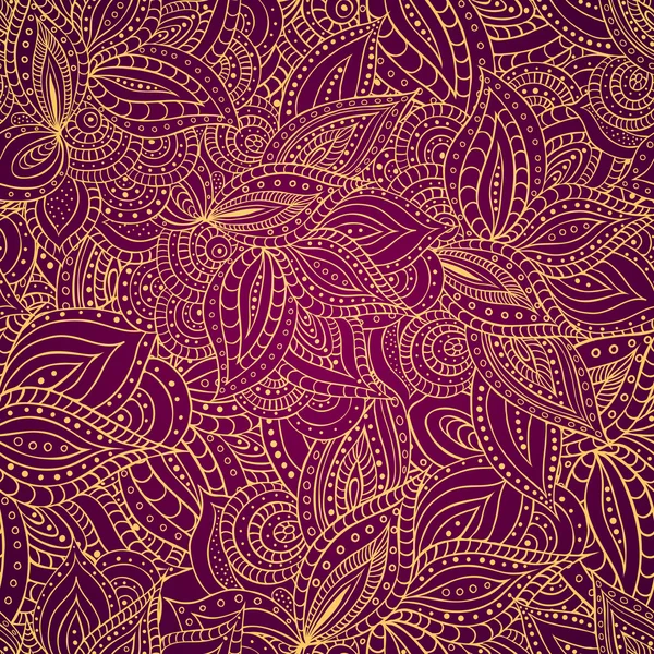 Yapraklar ve çiçekler pürüzsüz desen