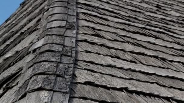 An old wooden roof — Stock Footage An old wooden roof Stock Video