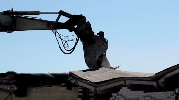 Bulldozer in action — Stock Video