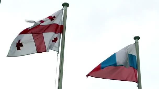 Waving flags of Europe nations — Stock Video