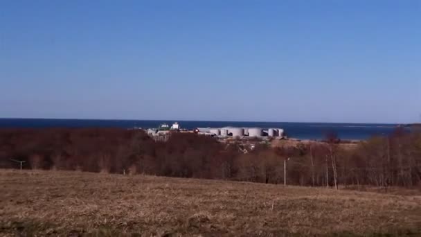 Le regard de près du port portuaire — Video