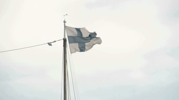 Bandeira da Finlândia — Vídeo de Stock