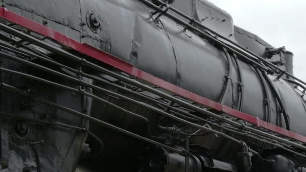 公園 fs700 オデッセイ 7q で新しい黒い小さな鉄道 — ストック動画