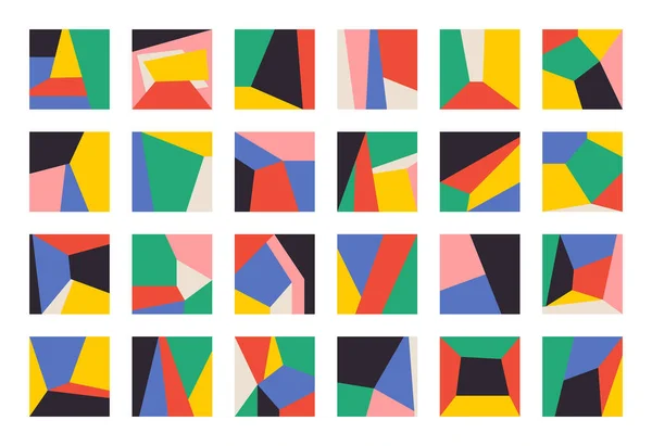 Formas geométricas abstractas. geometría Bauhaus elementos audaces, bloques primitivos suprematismo estilo. Ilustración vectorial moderna — Vector de stock