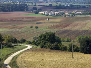 Toskana alanının yüksek açılı görünüş