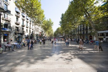 barcelona İspanya sokakta