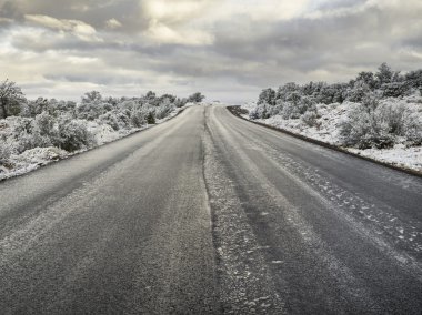 Road with snow clipart