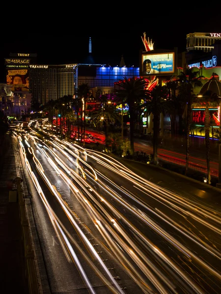 Luce sulle strade di Las Vegas Nevada — Foto Stock