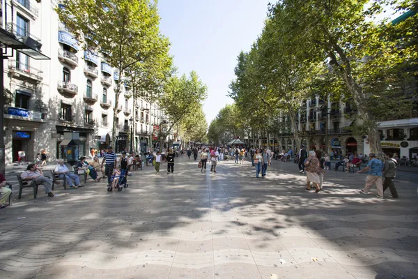 In the streets of barcelona spain — Stock Photo, Image