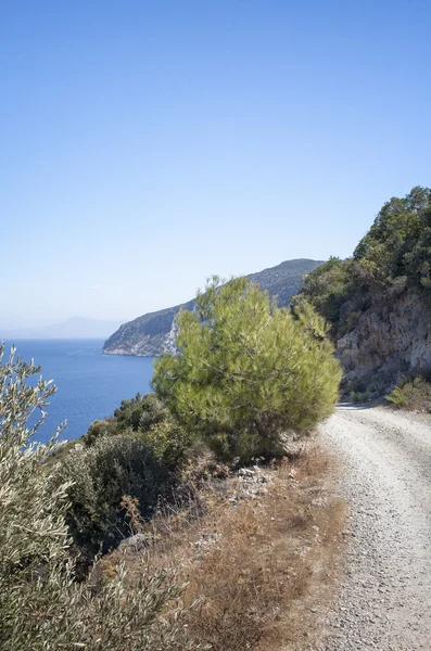 Beautiful landscape in mykonos greek islands — Stock Photo, Image