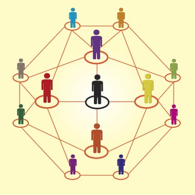 Business network clipart