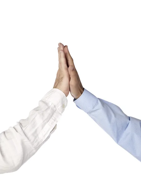 Businessmen hands high five — Stock Photo, Image