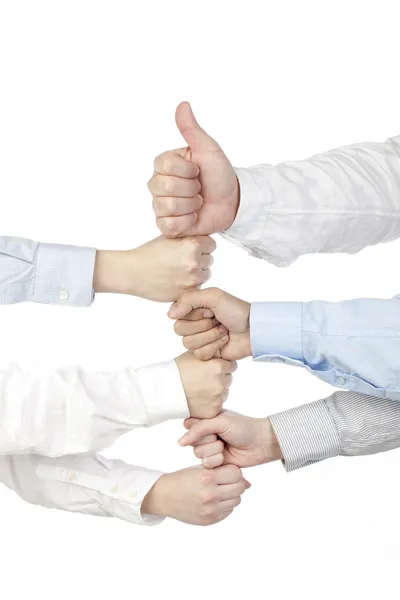 Group of hand with fist bumping — Stock Photo, Image