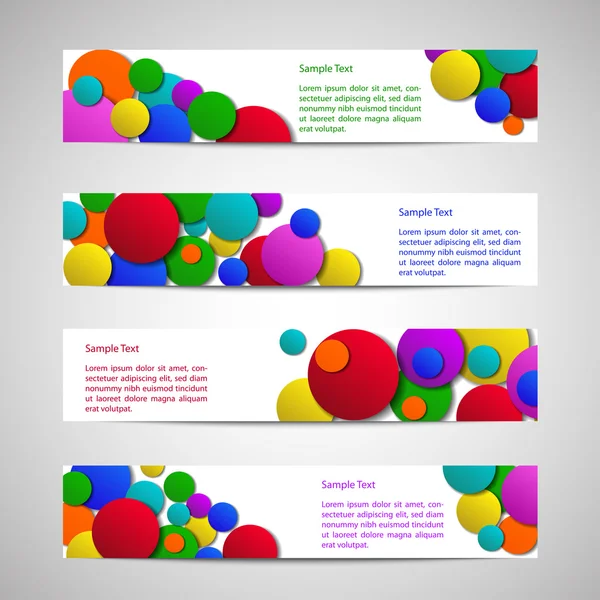 Flyers with colored circles