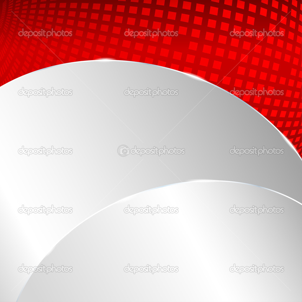 Abstract metallic background with red element