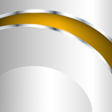 Metalik arka plan ile altın öğesi