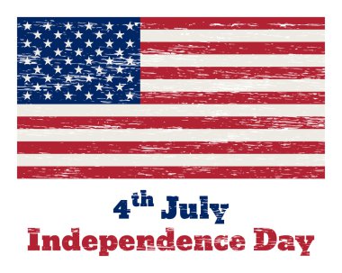 ABD bayrağı vintage 4 Temmuz