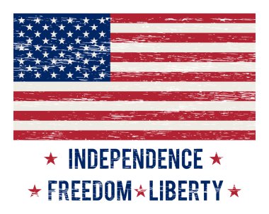 ABD bayrağı vintage