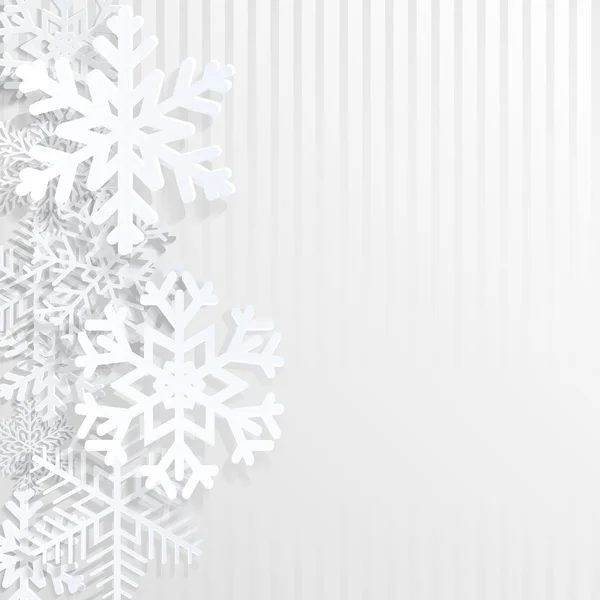 Christmas background with snowflakes — Stock Vector