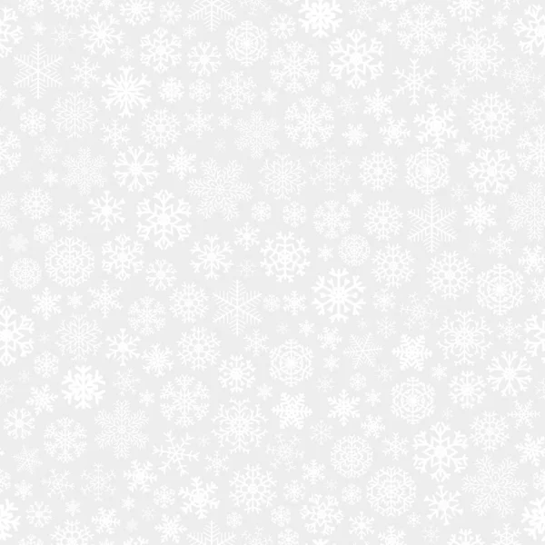 Jul seamless mönster från snöflingor — Stock vektor