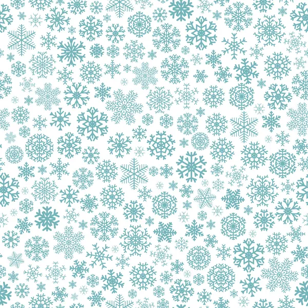 Christmas seamless pattern from snowflakes — Stock Vector