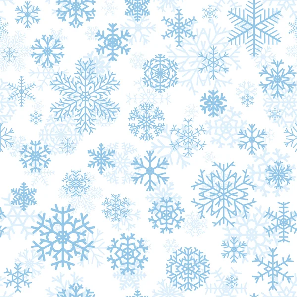 Christmas seamless pattern from snowflakes — Stock Vector