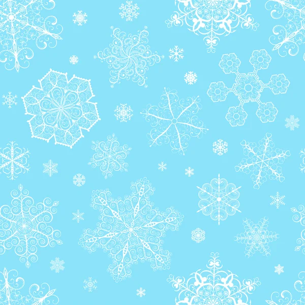 雪花圣诞无缝的模式 — 图库矢量图片
