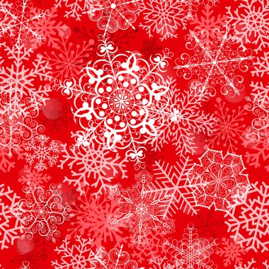 Kar taneleriyle kusursuz bir Noel deseni