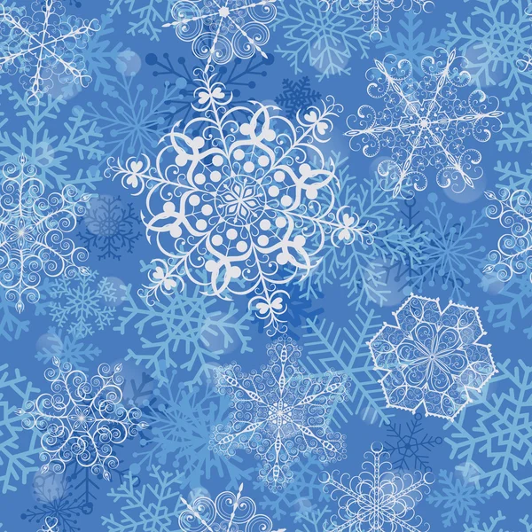 Christmas seamless pattern with snowflakes — Stock Vector