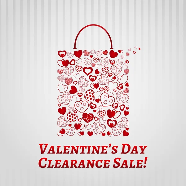 Shopping bag for Valentines day — Stock Illustration Shopping bag for Valentines day Royalty Free Stock Vectors