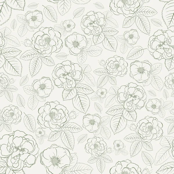Sömlösa mönster av blommor — Stock vektor