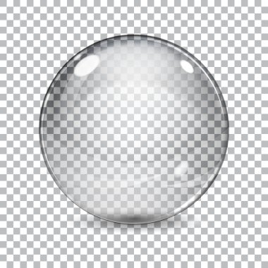 Transparent  glass sphere