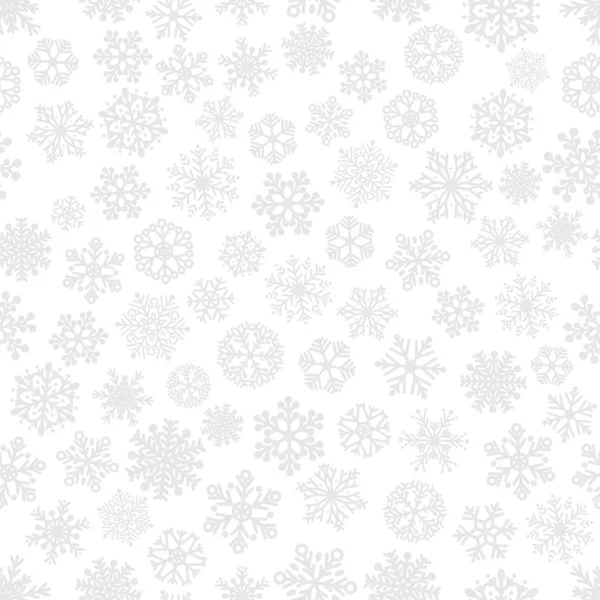 Modèle sans couture de flocons de neige — Image vectorielle