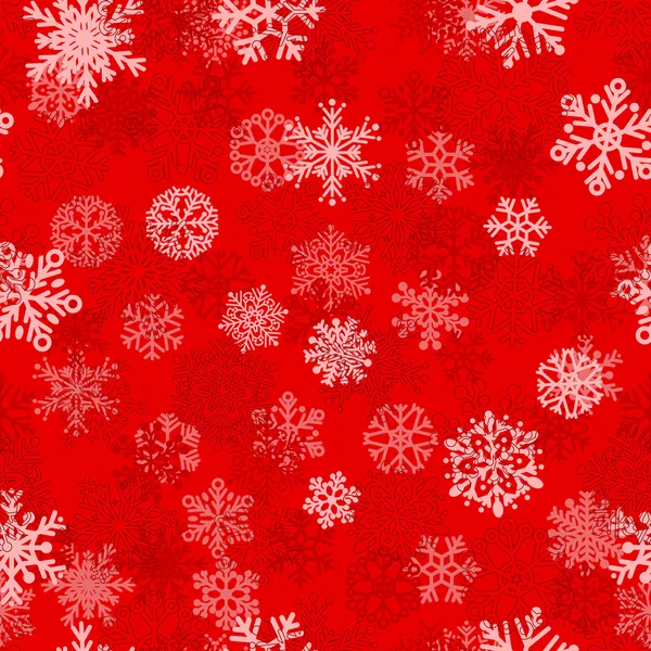 Seamless pattern of snowflakes — Stock Vector